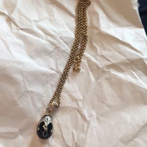 Final Clearance Vintage art deco orb pendant necklace